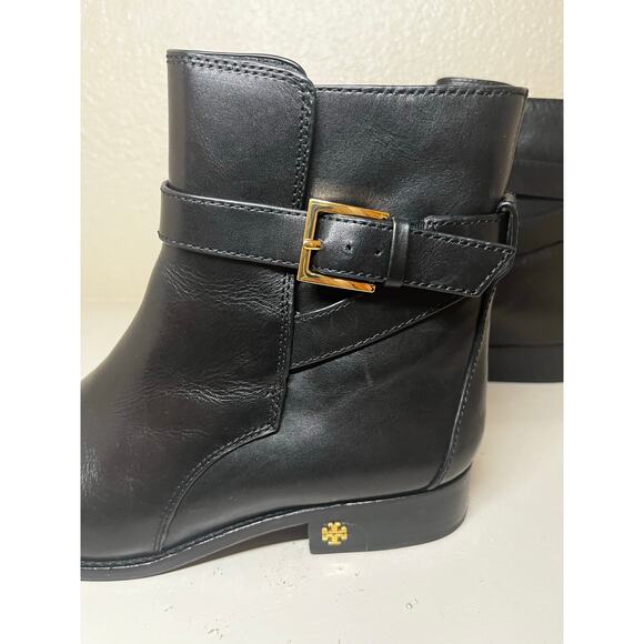 Tory Burch Brooke Leather Bootie size 8.5-worn once-no callouts-excellent cond - Picture 4 of 6